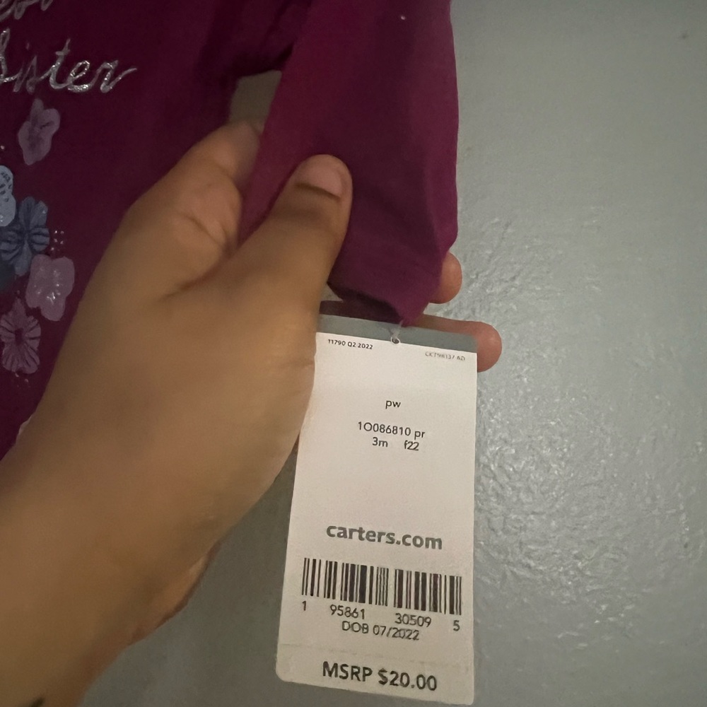 Baby Best Sister Jersey Tee - Picture 3 of 3